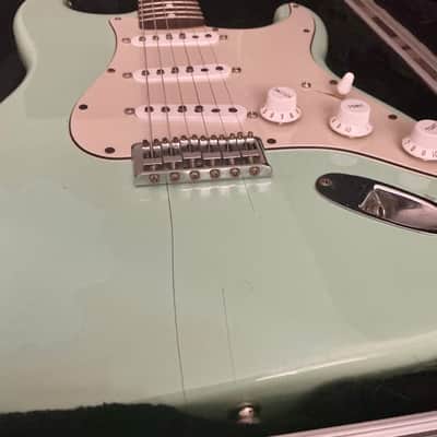 Fender Tom Delonge Strat (Modded with Texas Specials 2010’s - Surf Green image 3
