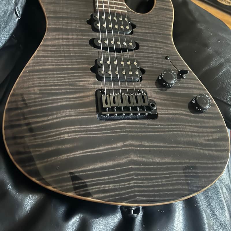 Suhr Modern - Trans Black - Custom w/Hand Selected Flame Top - Mint!