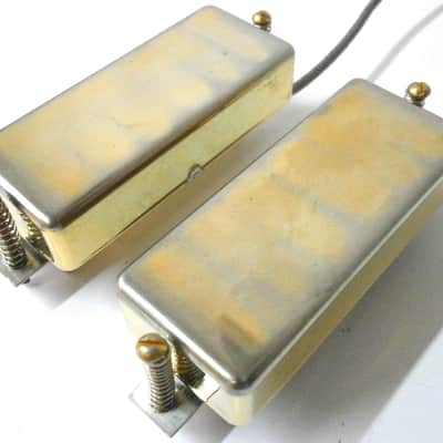 FIREBIRD Aged/Relic GOLD Set 2pcs Vintage Correct Mini Humbucker Gibson Epi Q image 3