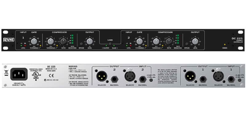 Rane DC 22S Pro Audio DJ Dual Channel Compressor / Gate Processor image 1