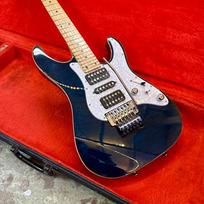 Schecter Schecter NV-III-24-AS 2009 - Trans blue Ash HSH super strat original vintage MIJ japan image 2