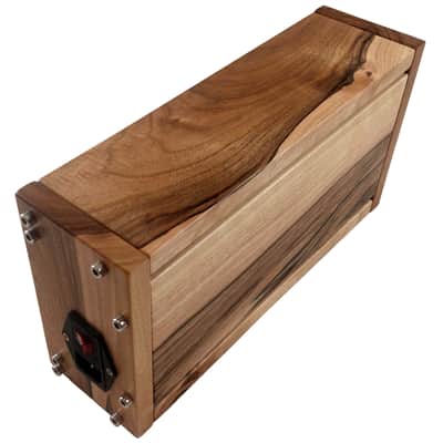 3U / 56hp Eurorack case LUNA • Rails + Threaded strips / Walnut / Powered image 6