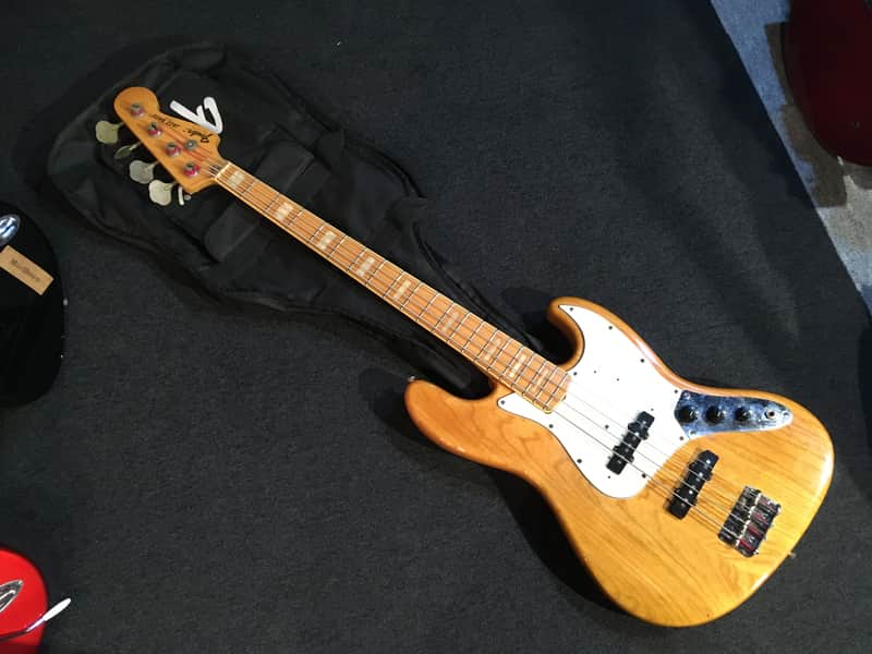 No.111825 1990-1991 Fender Japan JB75-90 NAT/M JAPAN VINTAGE Maintained FUJIGEN INC. good condition lightweight image 1
