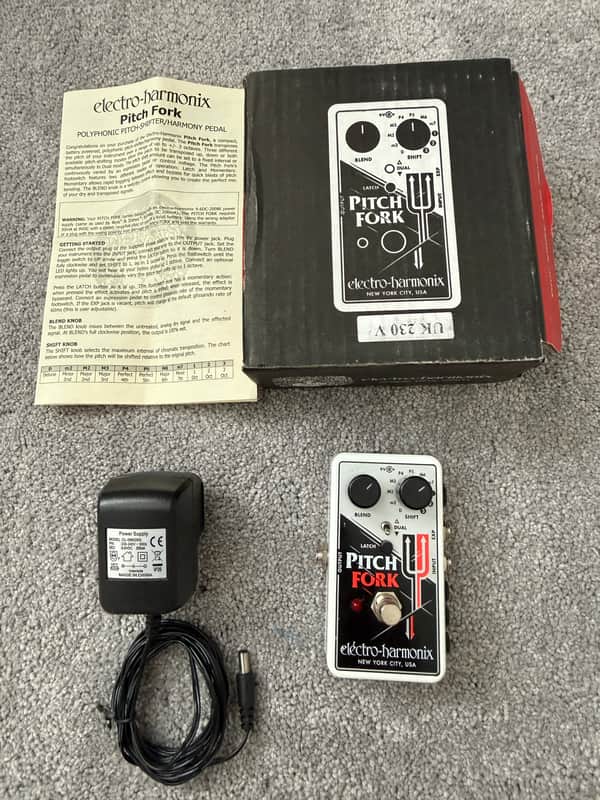 Electro-Harmonix Pitch Fork Polyphonic Pitch Shifter / Harmony Pedal 2014 - Present - Black / White / Red image 1