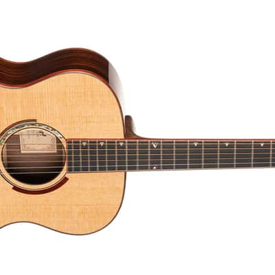 Cort ABSTRACTDELTA Masterpiece Series Deeper OM Body Master Grade Solid Sitka Spruce Mahogany Neck 6-String Acoustic-Electric Guitar w/Hard Case image 4