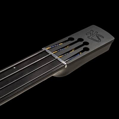 NS Design CR4 RADIUS Bass Guitar Charcoal Satin Fretless image 4