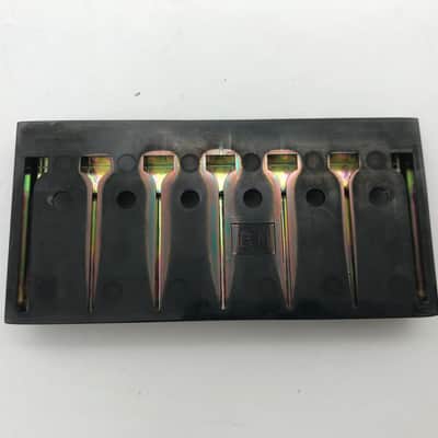 Black 6 String Bass Guitar Fixed Bridge image 8