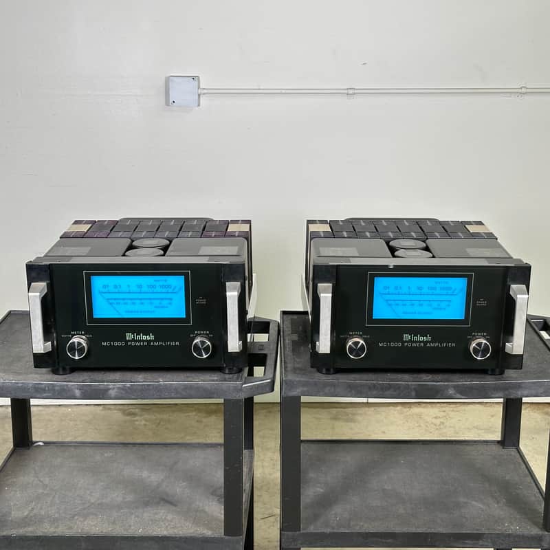 McIntosh MC1000 1000-Watt Mono Solid State Power Amplifier (Pair)