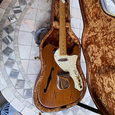 Vintage Ibanez Telecaster ThinLine Early 1970's - Natural /Patina Mahagony image 1