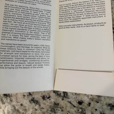 Gibson Pre Owners Manual Brochure 1981 dove hummingbird heritage Chet Atkins j-55 j-200 F-5L image 7