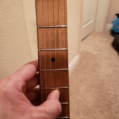 SD Curlee Jerry Garcia Wolf Influenced Tribute Guitar 1980's Natural image 11
