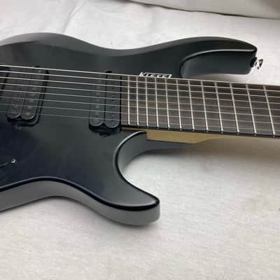 Kiesel Osiris Multiscale 8 Headless Baritone 8-string Guitar with Gig Bag 2018 - Jet Black image 5