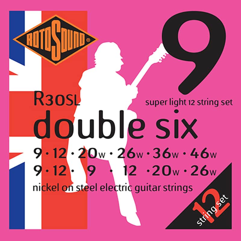 ROTOSOUND R30SL ROTO DOUBLE SIX 12 STRING STRINGS 9-46 image 1
