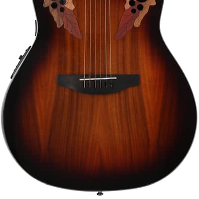 Ovation Celebrity Elite CE48P-KOAB Super Shallow Acoustic-electric Guitar - Koa Burst image 1