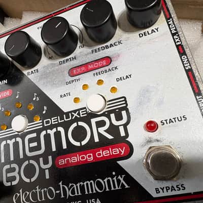 Electro-Harmonix Deluxe Memory Boy Tap Tempo Analog Delay 2010 - Present - Black / White / Red image 5