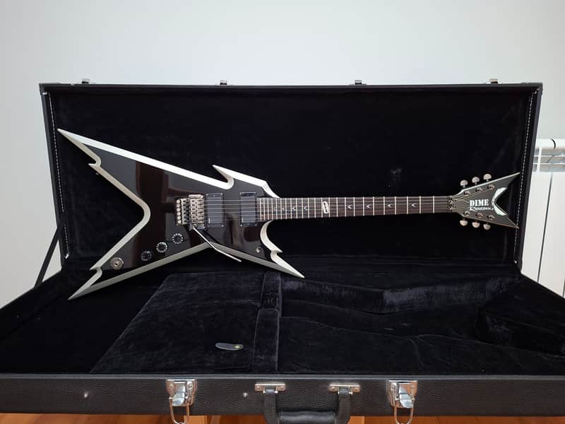 2007 Dean Dimebag Darrell Signature Razorback Black Silver w/OHSC image 1