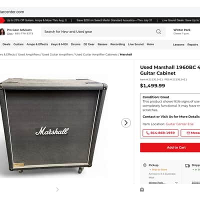 Marshall 1960A & B 2005 - Black tolex image 7