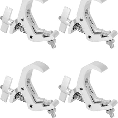 Truss Clamp Stage Lights Clamp, 4 Pack Heavy Duty 330-pound Professional Clamp for Moving Head Stage Lighting Fixtures, 1.57-2.36 Inch Fit 40-60 mm OD Pipe image 1