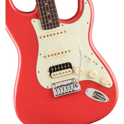 Fender American Ultra Luxe Vintage 60s Stratocaster HSS RW Fiesta Red - Electric Guitar image 3