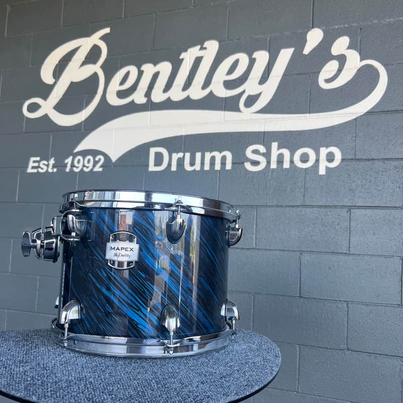 Mapex MyDentity Maple Series 8x12"Rack Tom in Blue Swirl image 1
