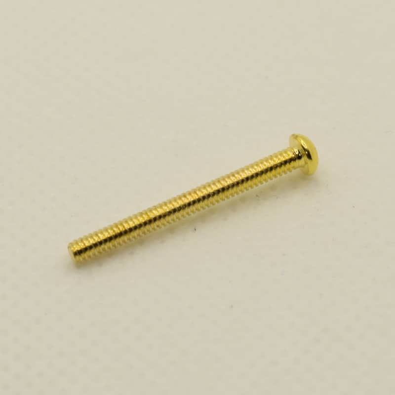 Gold Steel Humbucker Pickup Mounting Screws 2.3mm x 26mm - 24 image 1