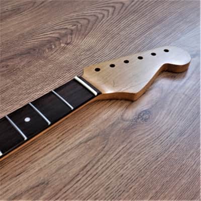 Immagine Stratocaster Roasted Maple and Rosewood Vintage Guitar Neck Nitro Satin 21 Fret Stainless Steel - Stainless Steel - Nitro Satin - 4