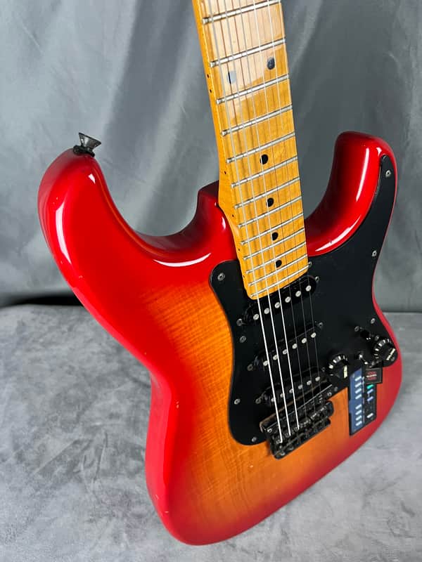 Casio PG-300 Refurbished! MIDI guitar 1980’s Red Burst image 1