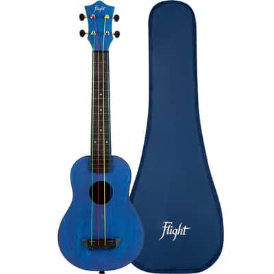 Flight TUSL-KIDZ Concert Scale Soprano Travel Ukulele New - Blue image 1