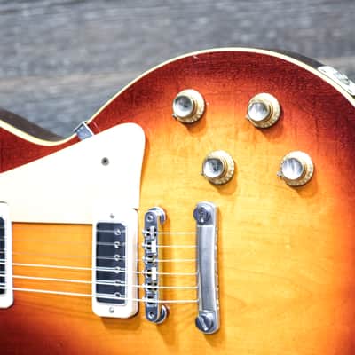 Gibson Les Paul Deluxe 1972 Cherry Sunburst Electric Guitar w/Case #962088 image 7
