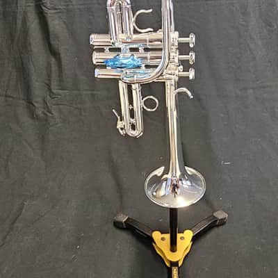 Schilke E3L Eb/D Trumpet - Silver w/ case image 2