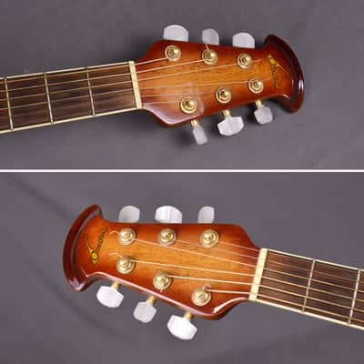 RARE Ovation CS 2000 Celebrity Deluxe Limited Edition Cherry Sunburst Flame Birdseye Maple ~MINT Top~ Elite image 13