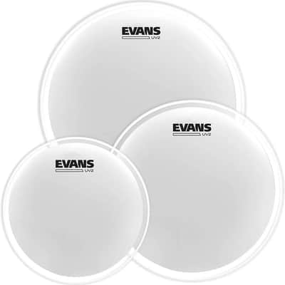 Evans ETP-UV2-F UV2 Fusion Coated (10/12/14") Tom Drum Head Pack