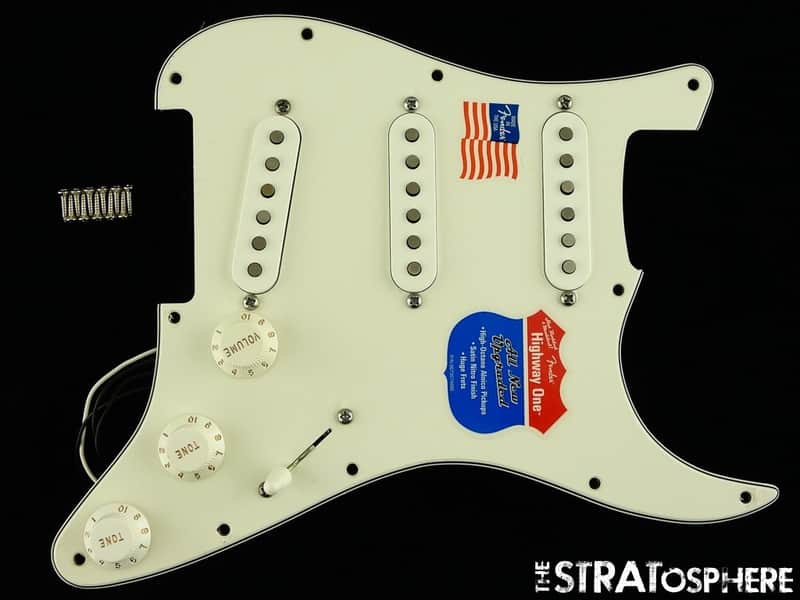 USED Fender American Highway One Strat SSS LOADED PICKGUARD PICKUPS Guitar Parts image 1