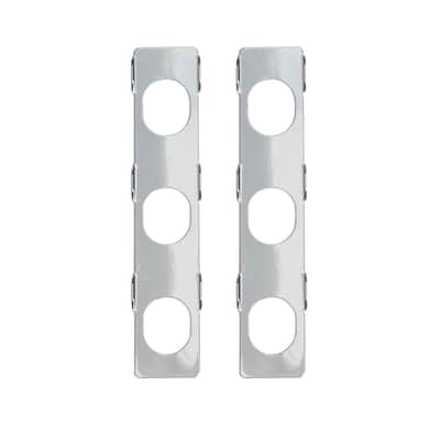 Hipshot LEFT-Handed LOCKING Tuners 6 in line Non-Stag Black Buttons SATIN CHROME image 3