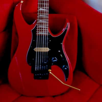 Fender   Heartfield Talon V 1991 Chrome Red MIJ FujiGen Factory Dimarzio Floyd Vinnie Moore Satchel image 1