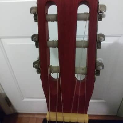 Sojing Electric/Acoustic Classical Guitar Cherry Matte Finish - New image 2