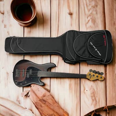 Sandberg SUPERLIGHT(6.9 Lbs) Lionel P/J FRETLESS Short Scale, Brown Burst/Pau Ferro *Similar On Order, ETA June 2027 image 13
