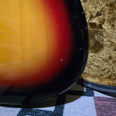 *Luthier Special* Vox Panther Electric Bass Guitar 1960's Sunburst W/OHSC image 14