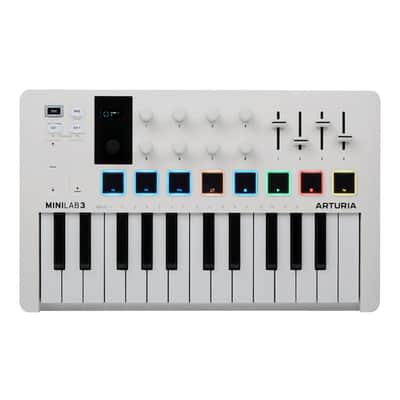 Arturia Minilab 3 25 Note Midi USB Keyboard Controller, White image 3