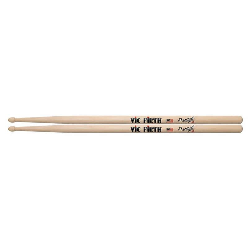 Vic Firth American Concept Freestyle 5B Wood Tip Drum Sticks image 1