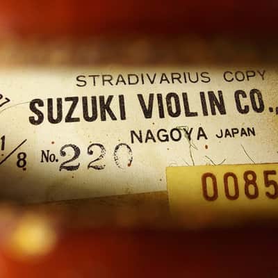 Suzuki Model 220 (1/8 Size) violin, Japan 1975, Reglue/Repair Needed image 2