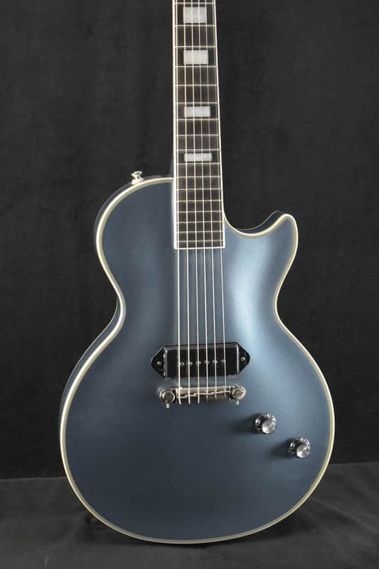 Mint Epiphone Jared James Nichols "Blues Power" Les Paul Custom Aged Pelham Blue image 1