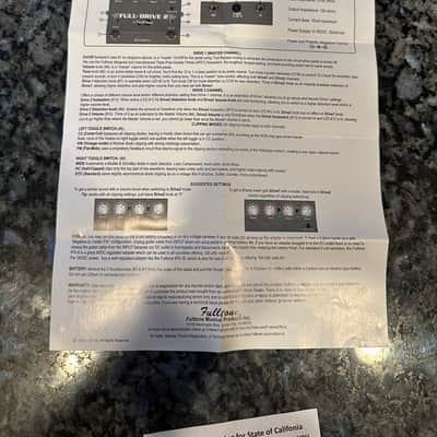 2019 Fulltone Full-Drive 2 V.2 Overdrive pedal, two drive stages, multiple modes image 6