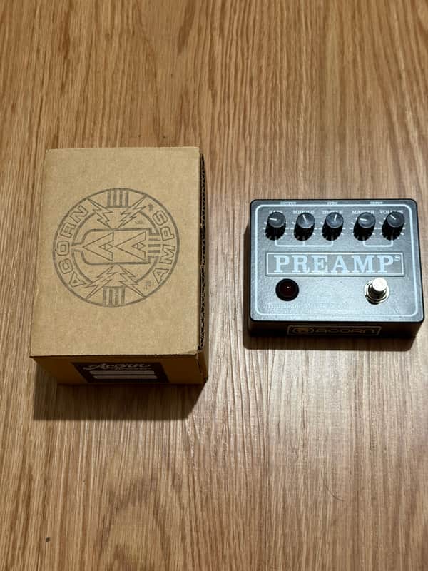 Acorn Amplifiers MIGFET 50p Preamp Pedal - Black - Sovtek in a box! image 1