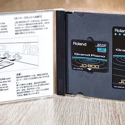 Roland JD-800 / JD-990 | Voice ROM Data & Waveform Card Set | SL-JD80-06 | GRAND PIANO image 2