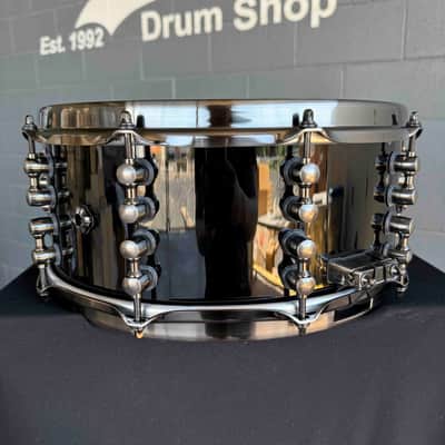 Mapex Jeff Hamilton Signature 6x14 Mahogany 'Maximus' Snare Drum in Gloss Black Lacquer with Brushed Black Nickel Hardware image 4
