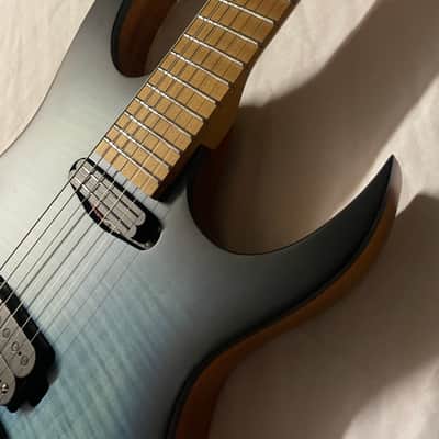 Solar Guitars Washburn SB1.6FOB Electric Guitar Evertune 2020 - Flamed Ocean Burst image 6