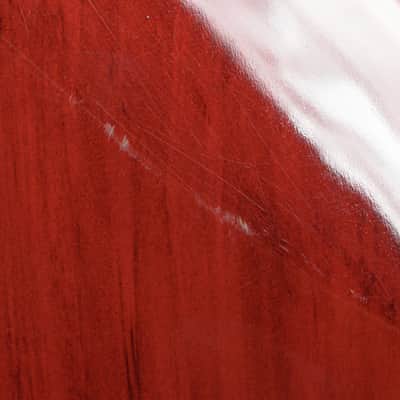 Squier - 2011 Vintage Modified Jaguar Bass Special Electric Bass Crimson Red Transparent - USED image 16