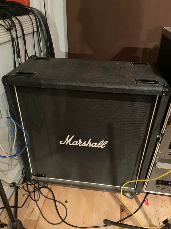 Marshall 1960B Lead 300-Watt 4x12" Straight Guitar Speaker Cabinet 1998 - Present - Black image 1