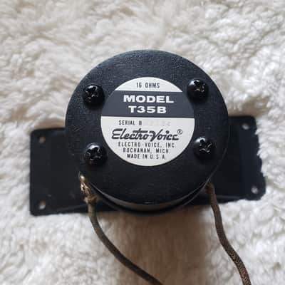 16 Ohm Electro-Voice T35B Super Tweeter, All Metal, 1961, Super Clean, Fully Tested, Superb, $199 Shipped! image 1